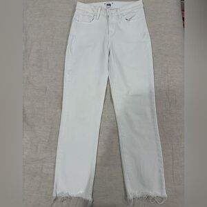 Paige denim white Cindy Crop jeans
